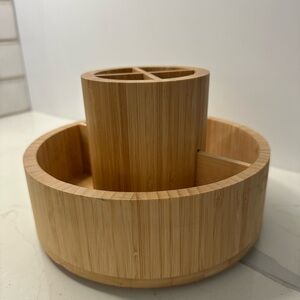 Bamboo Rotating Organizer
